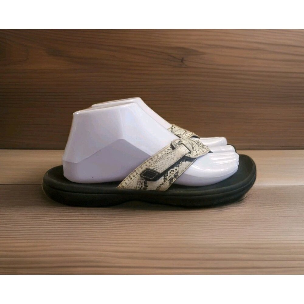 Clarks‎ Cloudsteppers Brinkley Jazz Sandals Women’s Size 8 Snake Skin
